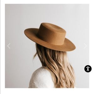 Gigi Pip Brown Boat Hat size Small